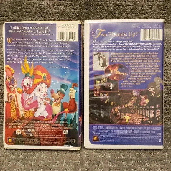 VHS Tape Bundle Anastasia - Bartok the Magnificent Movie Firm Price - Picture 3 of 5